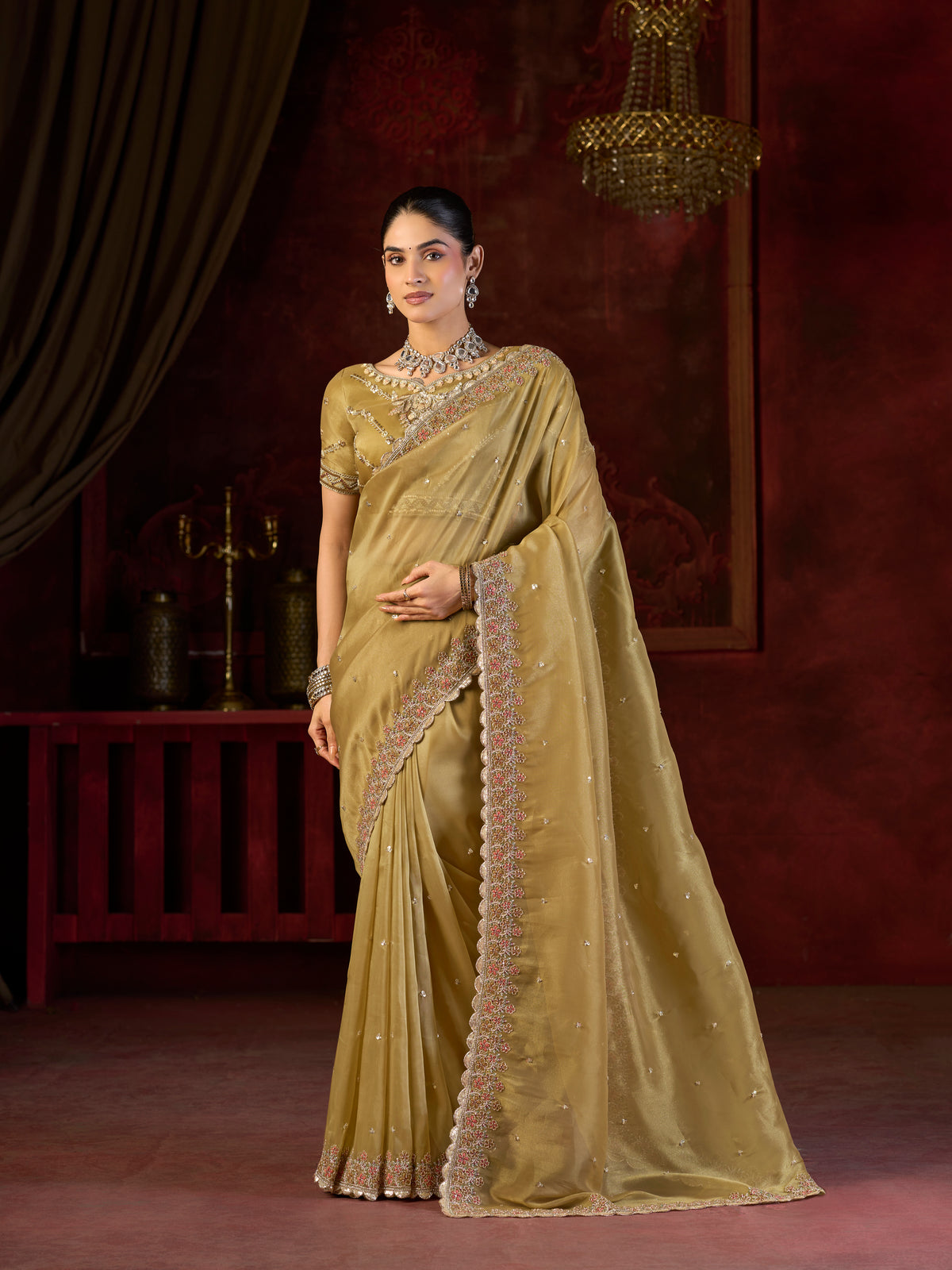Noor-e-Zar Bitswork Saree