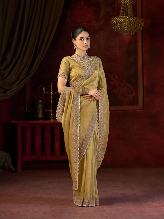 Noor-e-Zar Bitswork Saree
