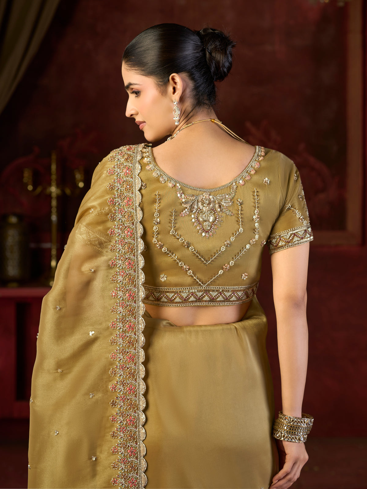 Noor-e-Zar Bitswork Saree